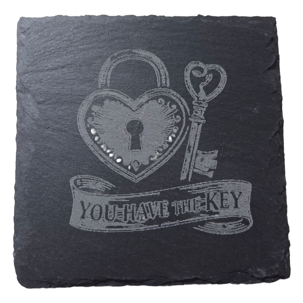 👉 Dark Romance Slate Coaster Set – Gothic Valentine’s Day Gift for Couples