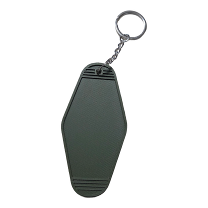 Custom Laser Engraved Keychain | Personalized Name or Logo | Black & White or Green & Yellow